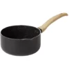 Casserole antiadhérente poignée soft touch beige et noir Ø18cm