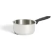 Casserole tous feux dont induction inox gris poignée bakélite Ø18cm