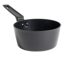Casserole tous feux dont induction aluminium noir Ø16cm