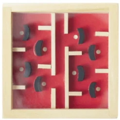 Casse-tête labyrinthe en bois éducatif 7,5xH10cm (5 modèles)