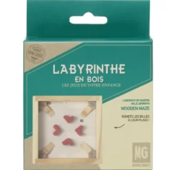Casse-tête labyrinthe en bois éducatif 7,5xH10cm (5 modèles)