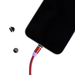 Câble USB magnétique 3en1 USB-C microUSB lightning 1m