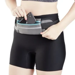 Ceinture de sport 37x10cm polyester gris