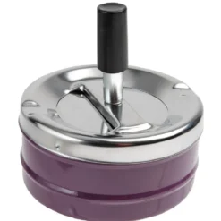 Cendrier poussoir rotatif