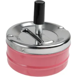 Cendrier poussoir rotatif