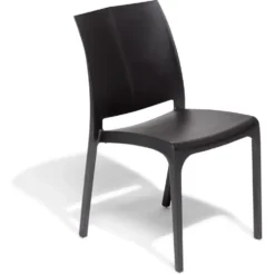 Chaise de jardin en plastique Volga gris