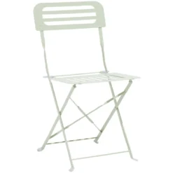 Chaise de jardin Rio pliante métal vert 41x45xH82cm