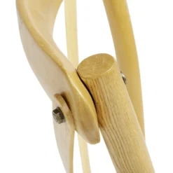 Chaise empilable Juliette dos croisé 46x52x89cm bois naturel
