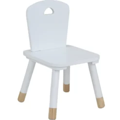 Chaise enfant bois blanc 28x28xH50