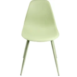 Chaise First assise polypropylène pieds métal vert menthe L42,5xP50xH78,5cm