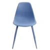 Chaise First métal et plastique bleu 42,5x50xH78,5cm