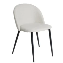 Chaise Gaëlle noir et gris L51xP55xH75cm