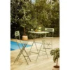 Chaise haute de jardin Rio métal vert 41x48xH111cm