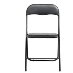 Chaise pliante Tracy métal noir 44x45x79cm