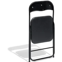 Chaise pliante Tracy métal noir 44x45x79cm