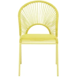 Chaise Urban filaire jaune 49x48,5xH88cm