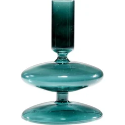 Chandelier en verre coloré