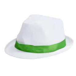 Chapeau détective blanc liseré coloré (3 modèles)