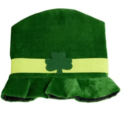 Chapeau haut-de-forme Saint-Patrick taille adulte polyester vert
