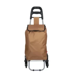 Chariot de course 3 roues marron 35x26xH89cm