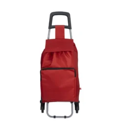 Chariot de course 3 roues rouge 35x18xH97cm