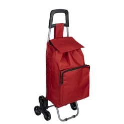 Chariot de course 3 roues rouge 35x18xH97cm