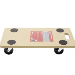 Chariot de transport à roulettes plateau roulant en bois 58x29xH11cm