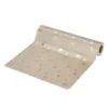 Chemin de table beige motifs étoiles dorées 3m