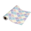 Chemin de table design losange polyester et coton 400x28cm