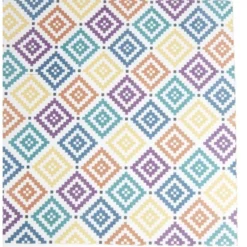 Chemin de table design losange polyester et coton 400x28cm