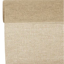 Chemin de table effet jute 270x28 cm