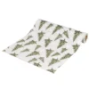 Chemin de table Noël blanc motifs sapins et flocons 3m