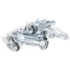8 chevilles métalliques pour matériaux creux avec vis - Ø8x24 mm