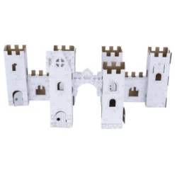 Château 3D en carton à colorier (2 modèles)