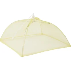 Cloche alimentaire pliable maille fine 32x32xH20cm (2 modèles jaune ou vert)