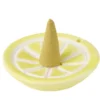 Cône encens citronnelle x30 avec support céramique citron jaune