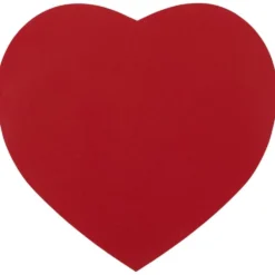 Coeur adhésif rouge x25