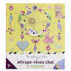 Coffret création attrape-rêves chat et origami