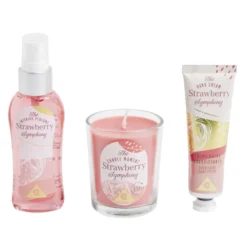 Coffret senteur avec bougie/crème mains/parfum d'intérieur