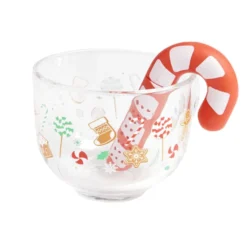 Coffret tasse Noël avec infuseur forme sucre d'orge