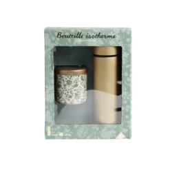 Coffret thé avec bouteille isotherme infuseur et boîte à thé