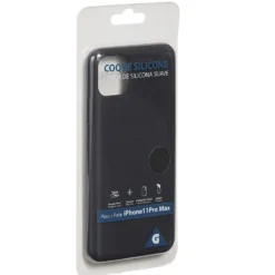 Coque en silicone iPhone Pro Max noir