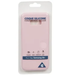 Coque en silicone Samsung S8+ rose
