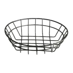Corbeille à fruit ronde en métal noir Ø20xH5cm