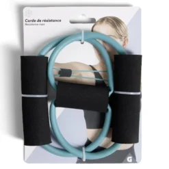 Corde de résistance fitness 1800mm bleu ou rouge