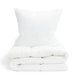 Couette caline polyester blanc 1 place 140x200cm