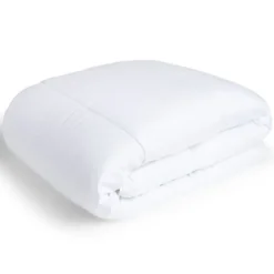 Couette caline polyester blanc 1 place 140x200cm