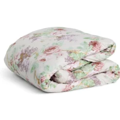 Couette imprimé roses 240x220cm polyester