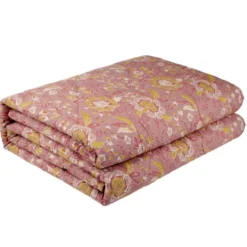 Couette légère 2 personnes imprimée polyester 220x240cm (2 modèles)