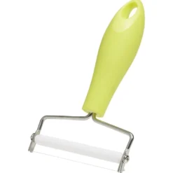 Coupe fromage fil acier inoxydable rouleau plastique blanc